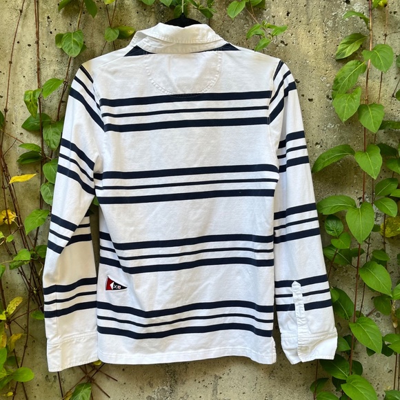 Henri Lloyd Striped Long Sleeve Yachting Polo, BMW, Blue and White, Medium - Picture 4 of 11